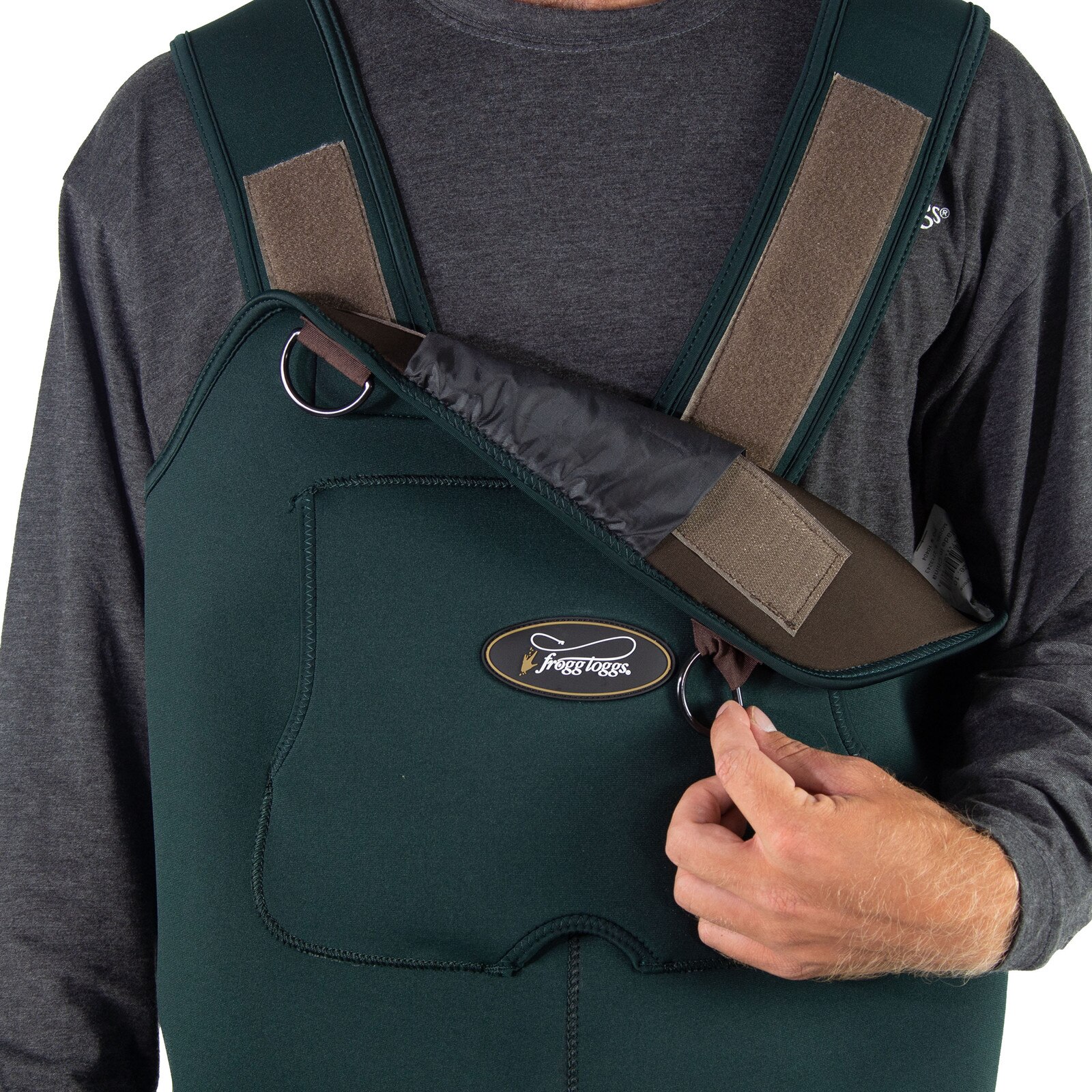 Men's Amphib™ Bootfoot Neoprene Felt Chest Wader | Forest Green